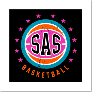 SAS Basketball Vintage Posters and Art